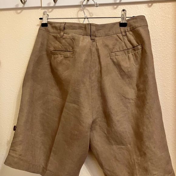 Eileen Fisher Linen shorts - Picture 3 of 4